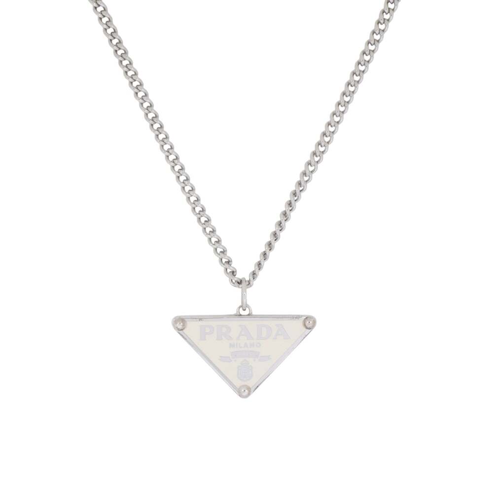 Prada Silver Symbol Necklace #355466F52B